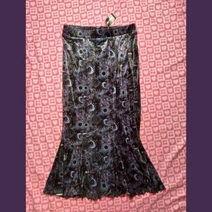 Cosmic Aura Celestial Velvet Mermaid Skirt